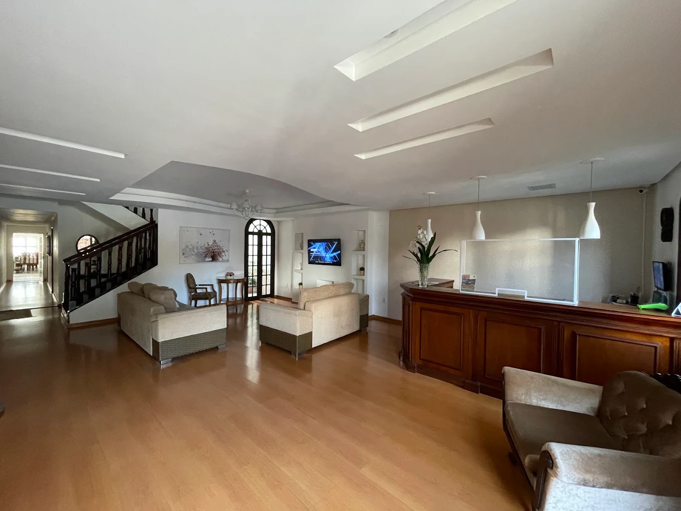 Recepção e sala de estar